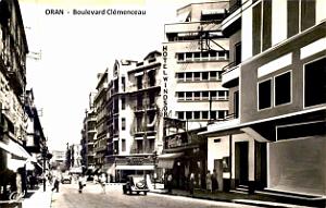 Oran - Boulevard Clemenceau et hotel windsor